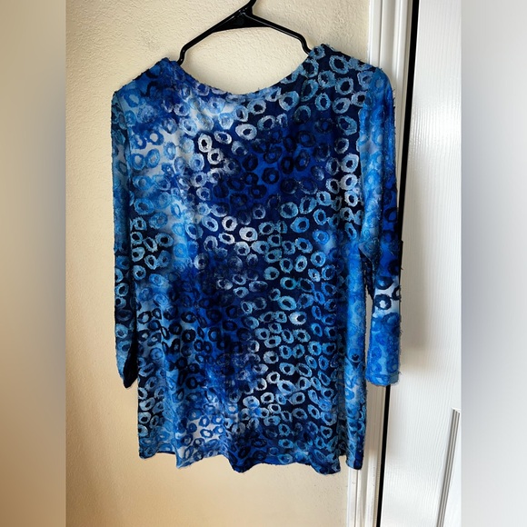 Ruby Rd. Blue Blouse - Picture 3 of 3